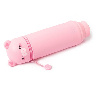 Legami Kawaii 2 in 1 Soft Silicone Pencil Case - Piggy