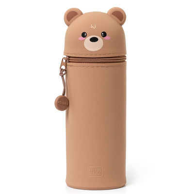 Legami Kawaii 2 in 1 Soft Silicone Pencil Case - Teddy Bear