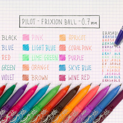 Pilot FriXion Ball Erasable Rollerball Pen - Apricot Orange
