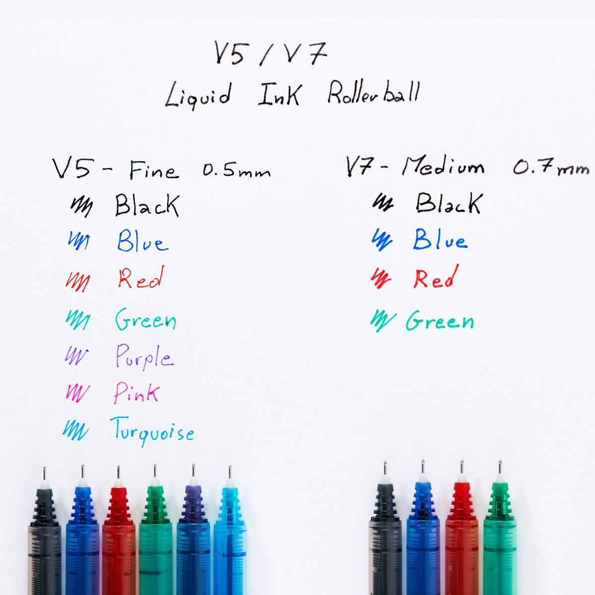 Pilot V5 Liquid Ink Hi-Tecpoint Rollerball -  Light Blue