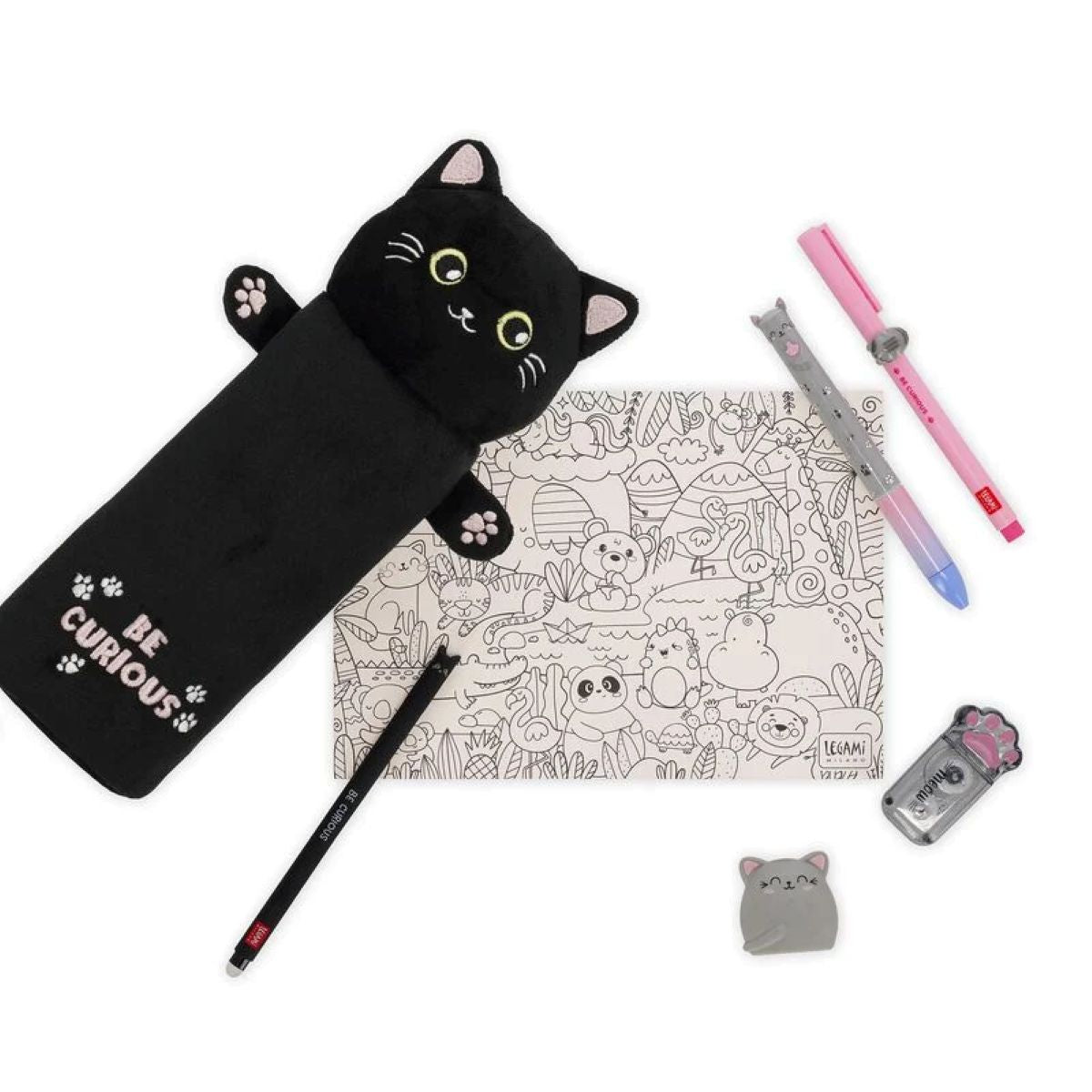 Legami Pencil Case - Super Soft! - Kitty