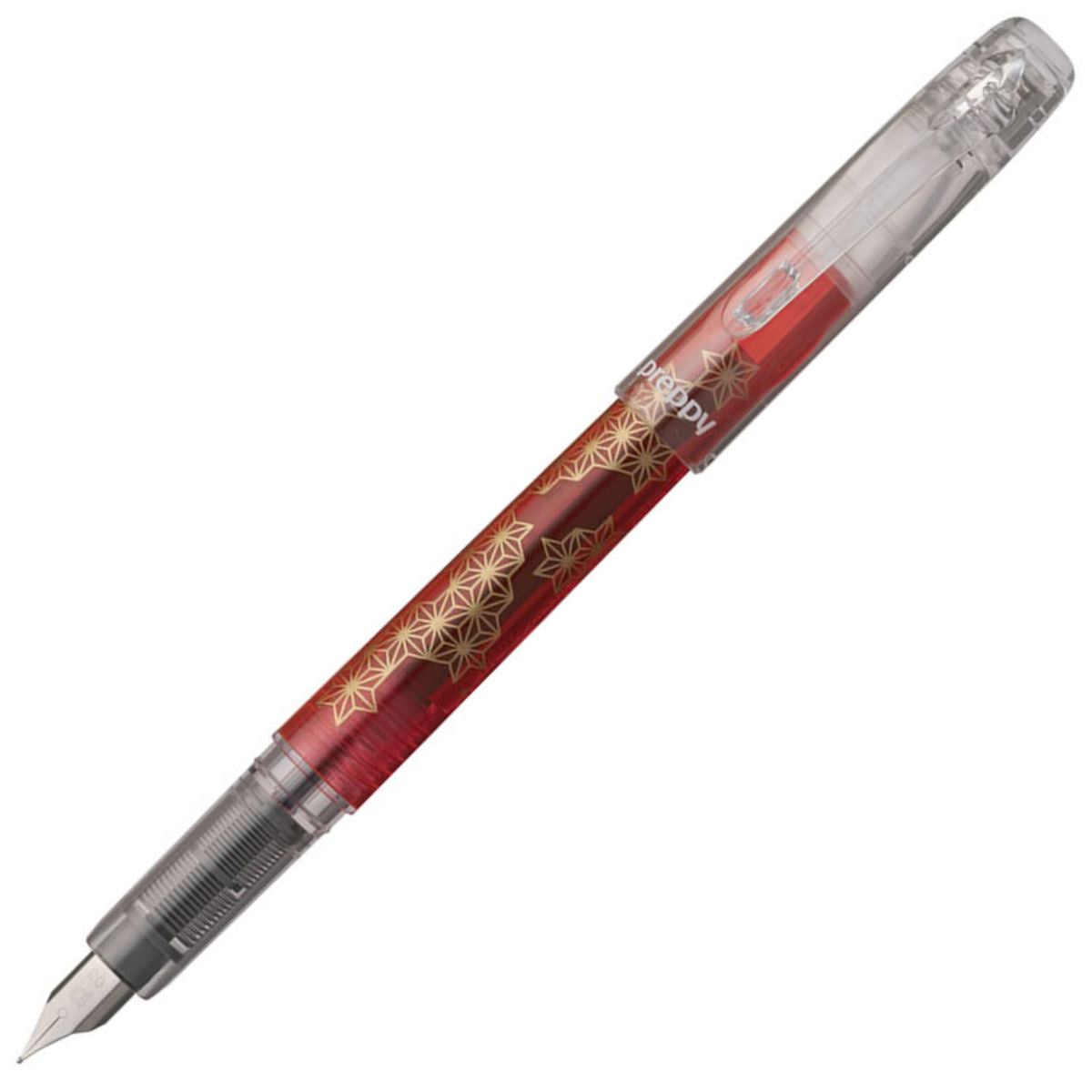 Platinum Asa-No-Ha Preppy Wa Japanese Patterned Fountain Pen - Fine Nib