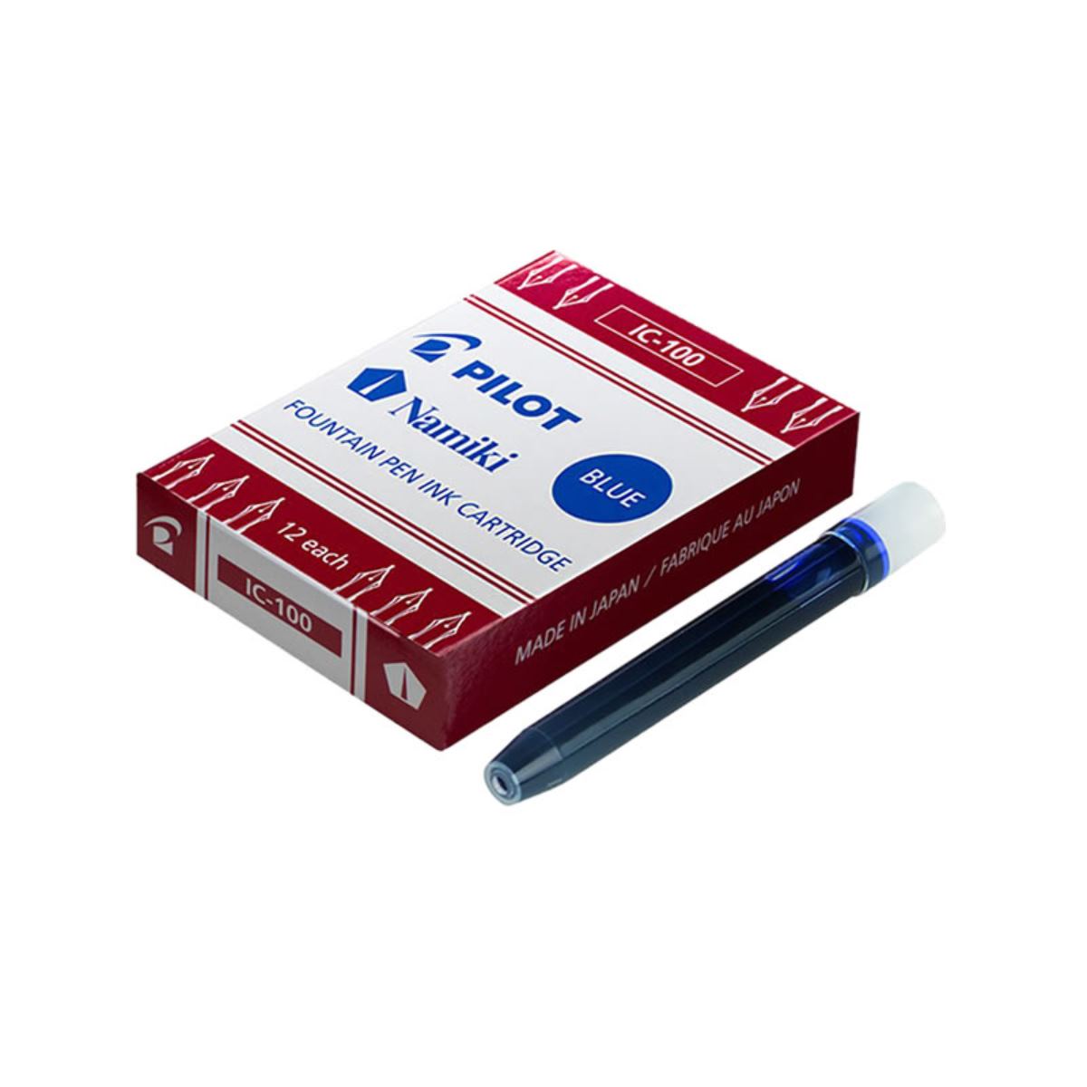 Pilot IC-100 Blue Ink Cartridges - Pack of 12