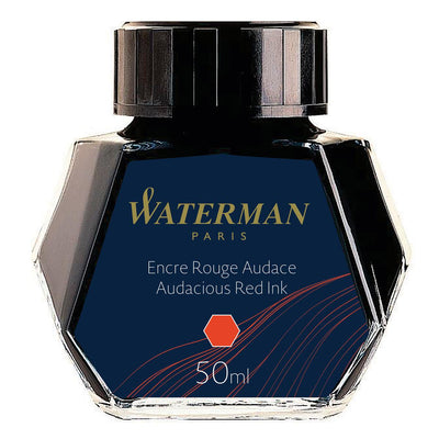 Waterman Bottled Ink For Fountain Pens - Black, Turquoise, Red & Green