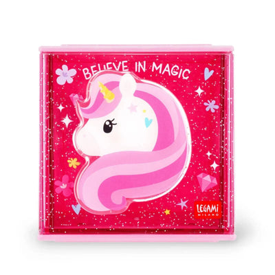 Legami Stackable Desk Storage Box - Cutie Cube - Unicorn