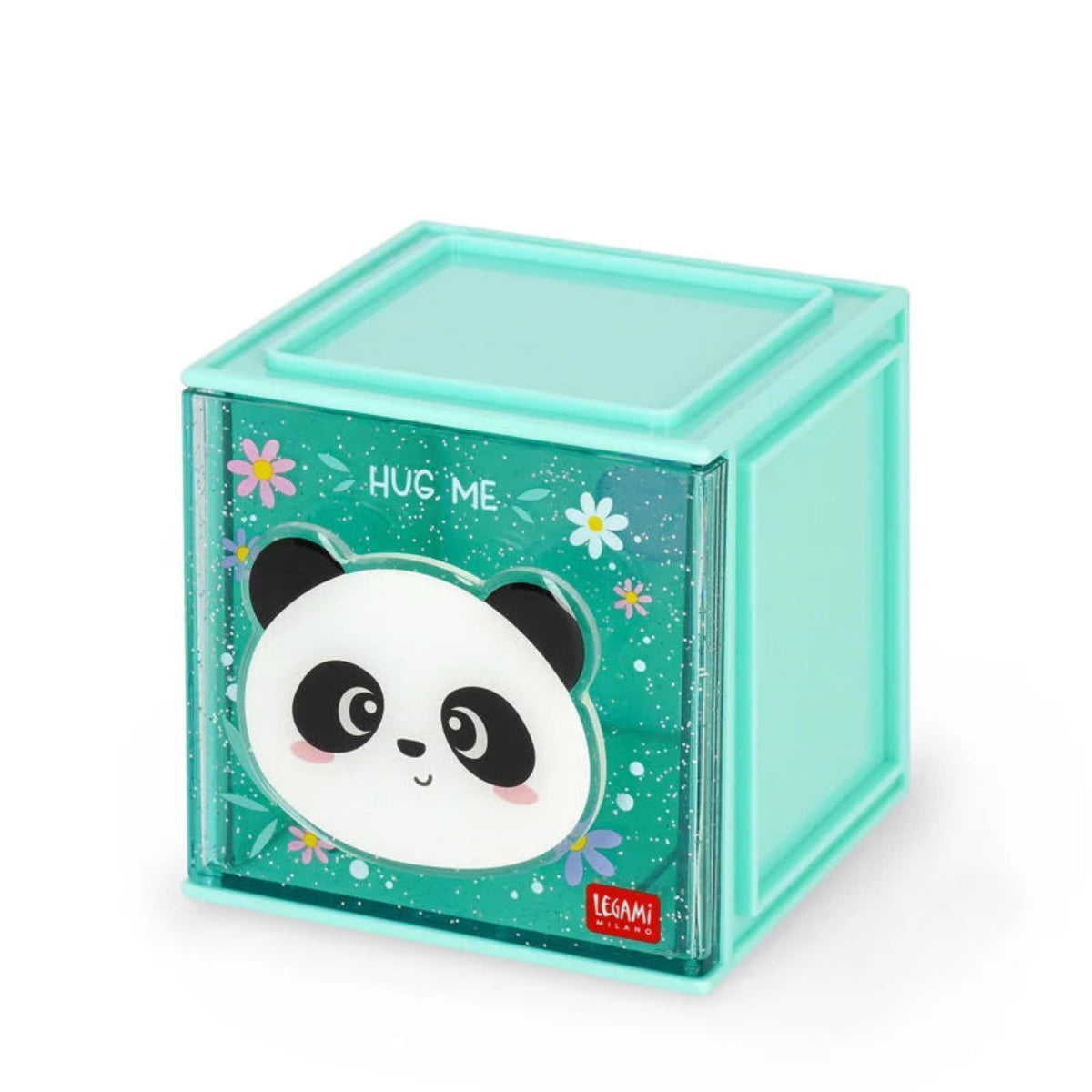 Legami Stackable Desk Storage Box - Cutie Cube - Panda