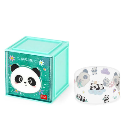 Legami Stackable Desk Storage Box - Cutie Cube - Panda