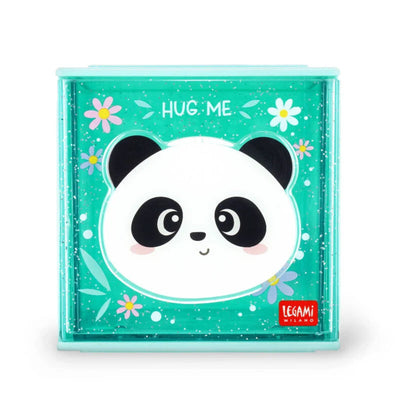 Legami Stackable Desk Storage Box - Cutie Cube - Panda