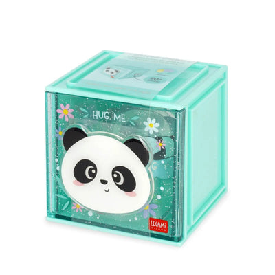 Legami Stackable Desk Storage Box - Cutie Cube - Panda