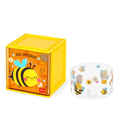 Legami Stackable Desk Storage Box - Cutie Cube - Bee