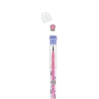 Legami Stackable Pencil with Eraser - Take a Tip - Kitty