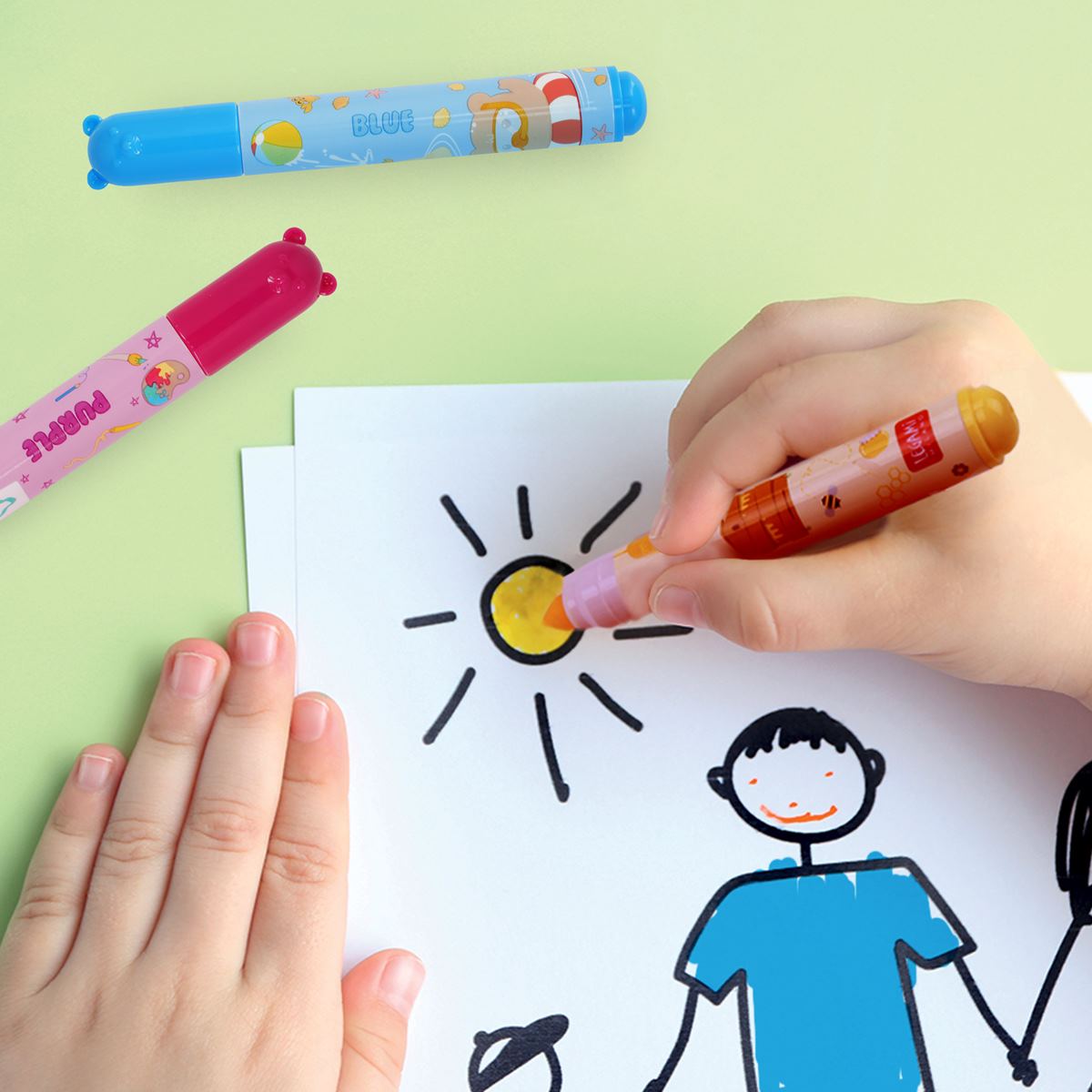 Legami Draw Legami Teddy Friends Markers - Set of 12 | Executive Pens Direct