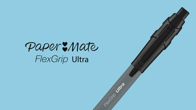 Paper Mate Flexgrip Ultra Retractable Ballpoint Pens - Blue Ink - Pack of 2