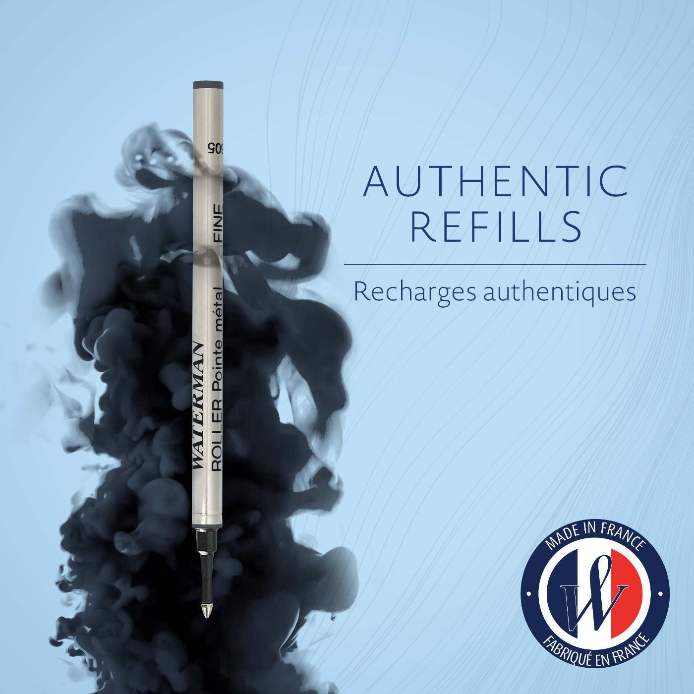 Waterman Black Rollerball Pen Refill