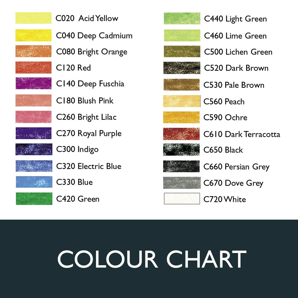 Derwent Coloursoft Colouring Pencils - Tin of 24