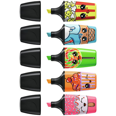 STABILO BOSS MINI Highlighters - Set of 5 Sweet Friends Neon Pens