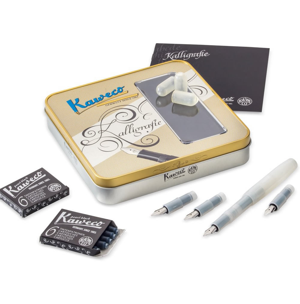 Kaweco Frosted Sport Calligraphy Set - Natural Coconut