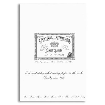 Original Crown Mill Classic Laid Writing Paper - A5 White