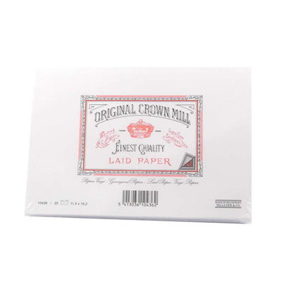Original Crown Mill Classic Laid Envelopes - C6 White