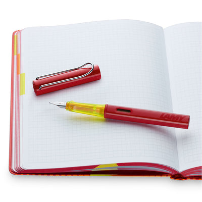 LAMY AL-Star Special Edition Glossy Red Fountain Pen and Notebook Set