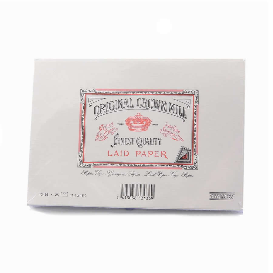 Original Crown Mill Classic Laid Envelopes - C6 Cream