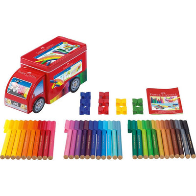 Faber-Castell Playing and Learning Connector Pen Truck Set - Pack of 33