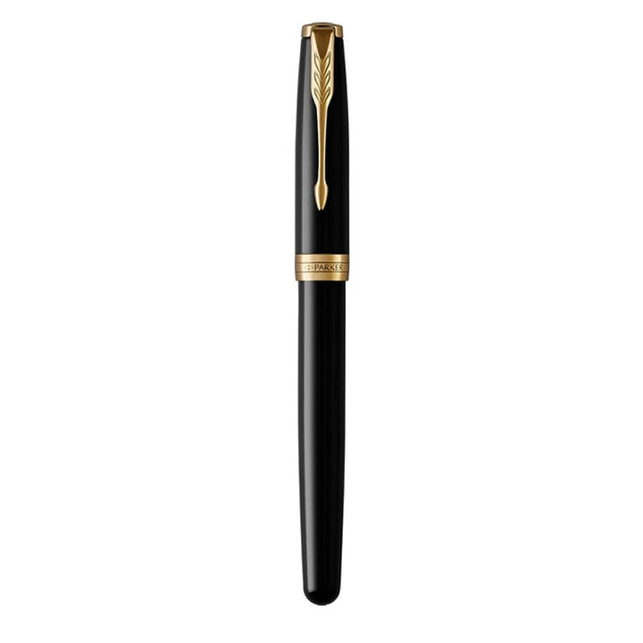 Parker Sonnet Black Lacquer and Gold Trim Fountain Pen | Executive