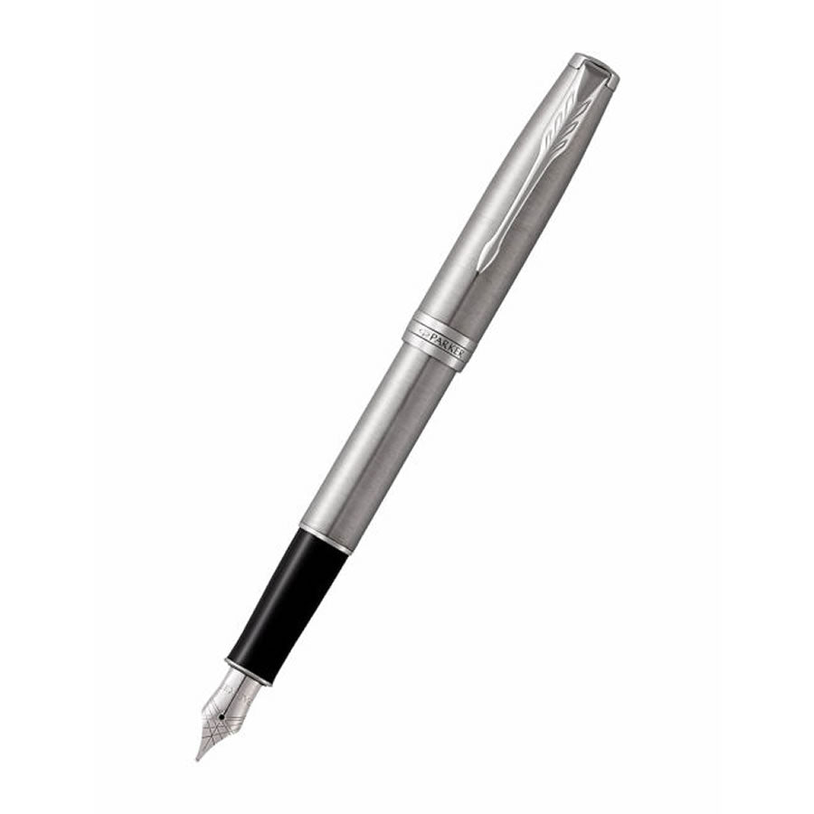 Parker Sonnet Stainless Steel and Chrome Trim Fountain Pen