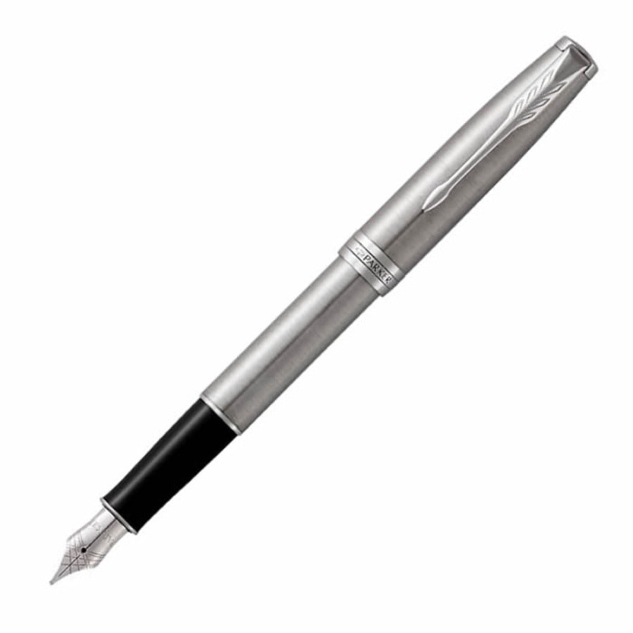 Parker Sonnet Stainless Steel and Chrome Trim Fountain Pen