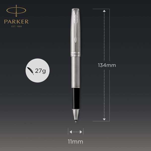 Parker Sonnet Stainless Steel Chrome Trim Rollerball Pen