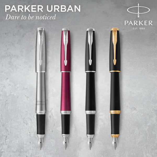 Parker Urban Vibrant Magenta Chrome Trim Fountain Pen