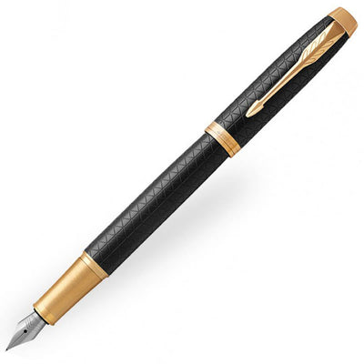 Parker IM Premium Black Gold Trim Fountain Pen