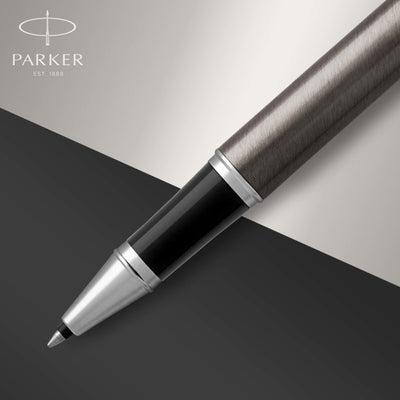 Parker IM Dark Espresso Chrome Trim Rollerball Pen