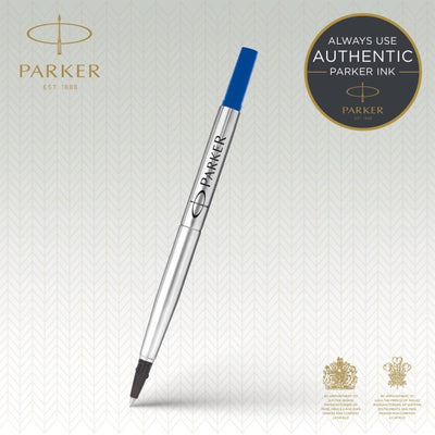 Single Parker Fine Quink Rollerball Pen Refill - Blue