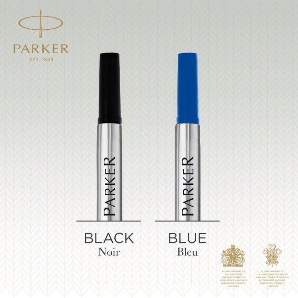 Single Parker Fine Quink Rollerball Pen Refill - Blue