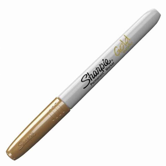 Sharpie Fine Permanent Metallic Gold Marker Pen