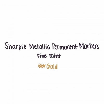 Sharpie Fine Permanent Metallic Gold Marker Pen