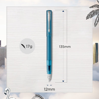 Parker Vector XL Teal Fountain Pen