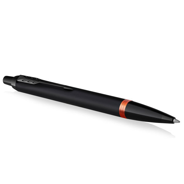 Parker IM Vibrant Rings Flame Orange PVD Ballpoint Pen