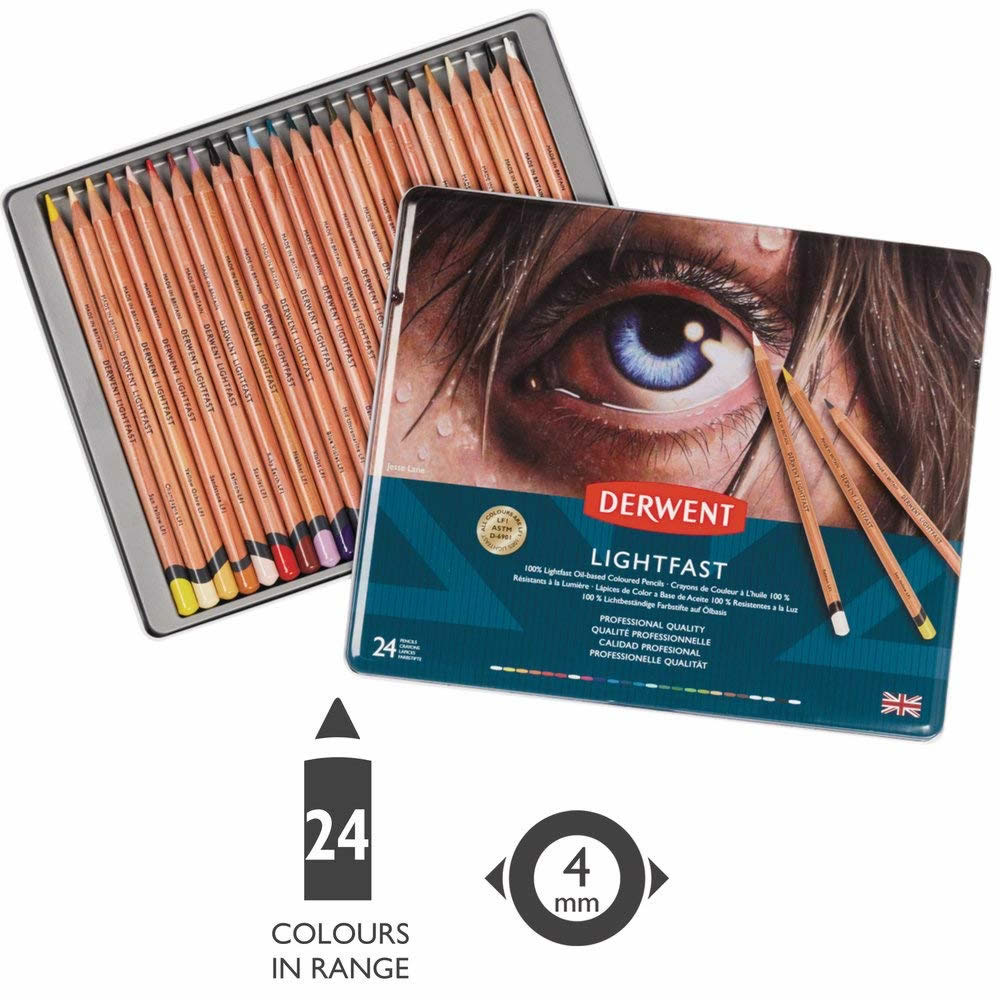 Derwent Lightfast Colouring Pencils - Set of 24