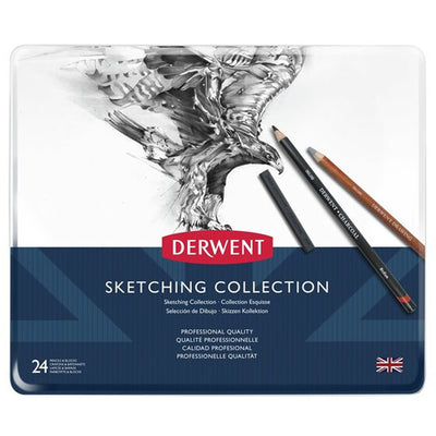 Derwent Sketching Collection Gift Set -  Tin of 24