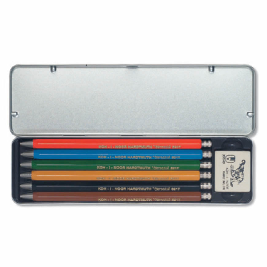 Koh-I-Noor Set of 6 Mechanical Diamond Drawing Pencils 5217