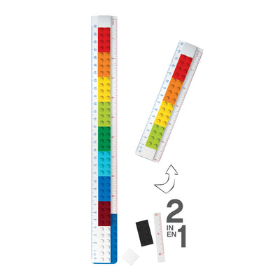 Lego 2.0 Convertible Ruler With Minifigure