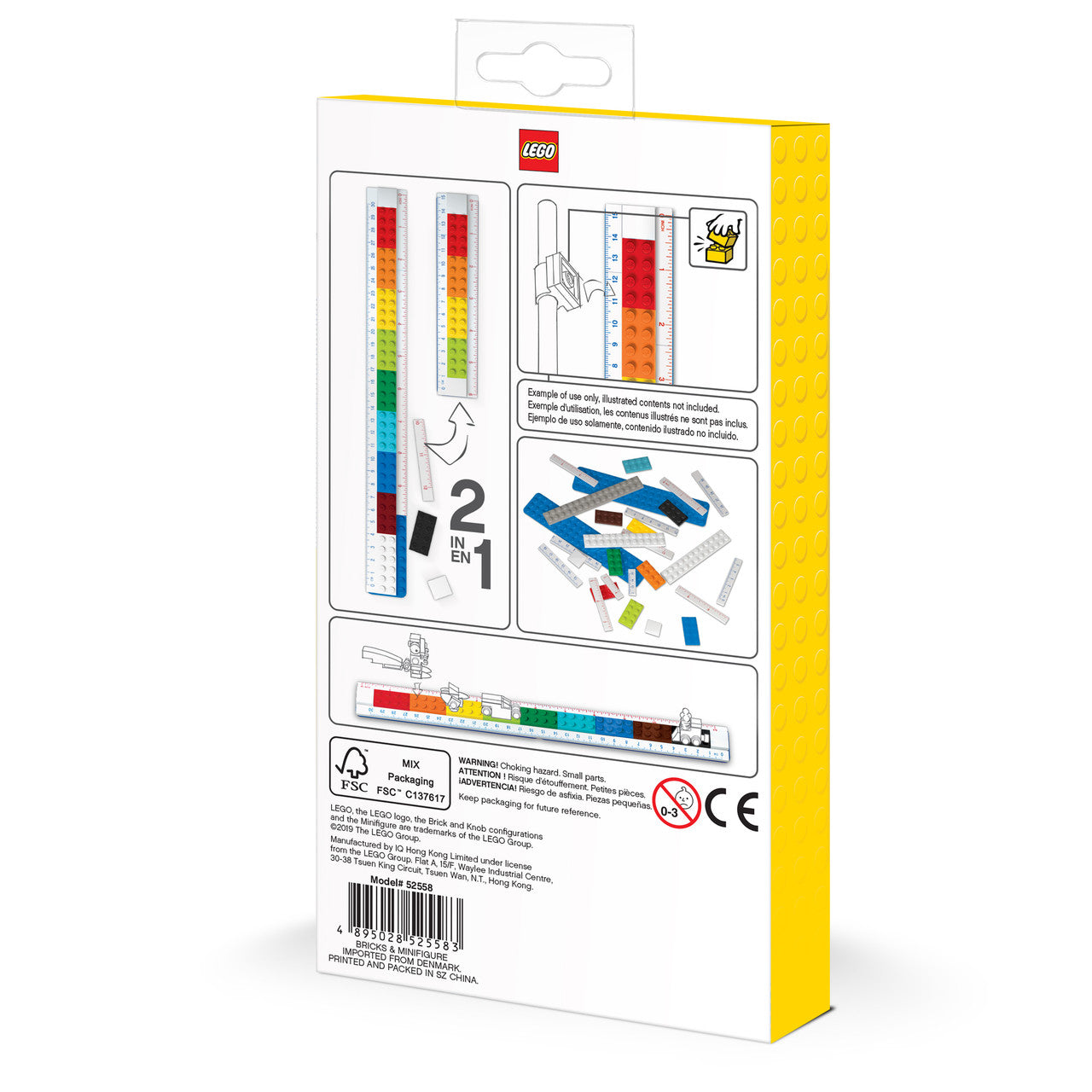 Lego 2.0 Convertible Ruler With Minifigure