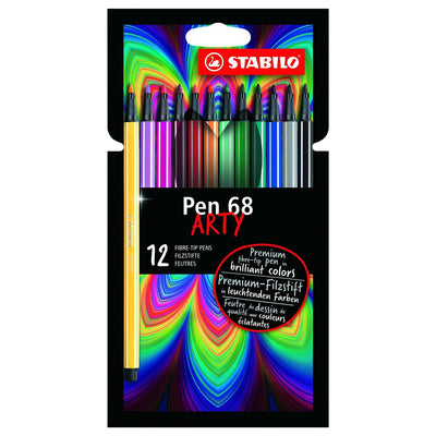 STABILO Pen 68 ARTY - Set of 12 Felt Tips