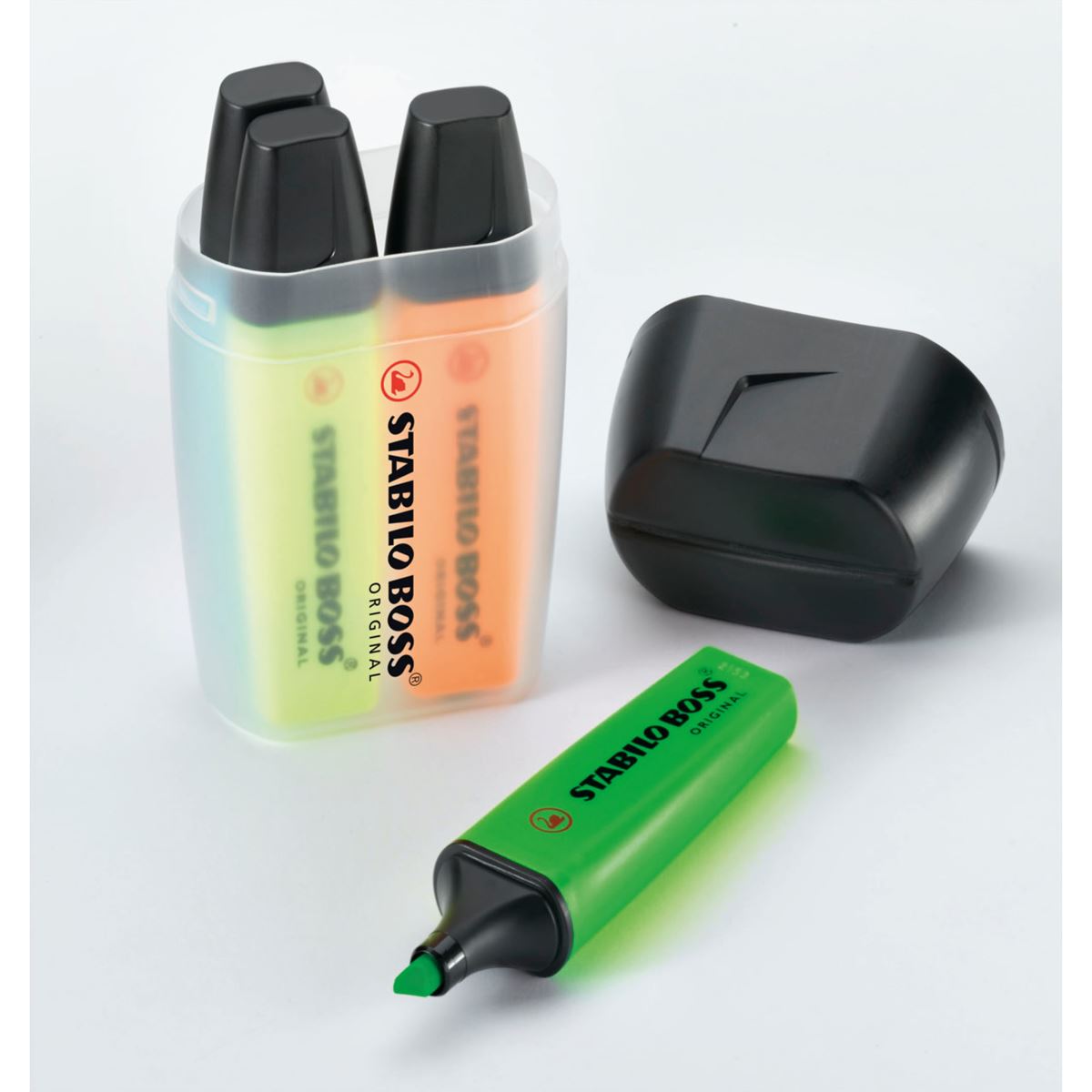 STABILO BOSS Original Highlighters - Gift Box of 4 Neon Pens