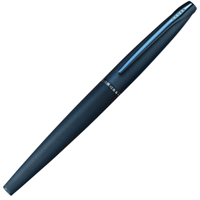Cross ATX Sandblasted Dark Blue Fountain Pen - Medium Nib