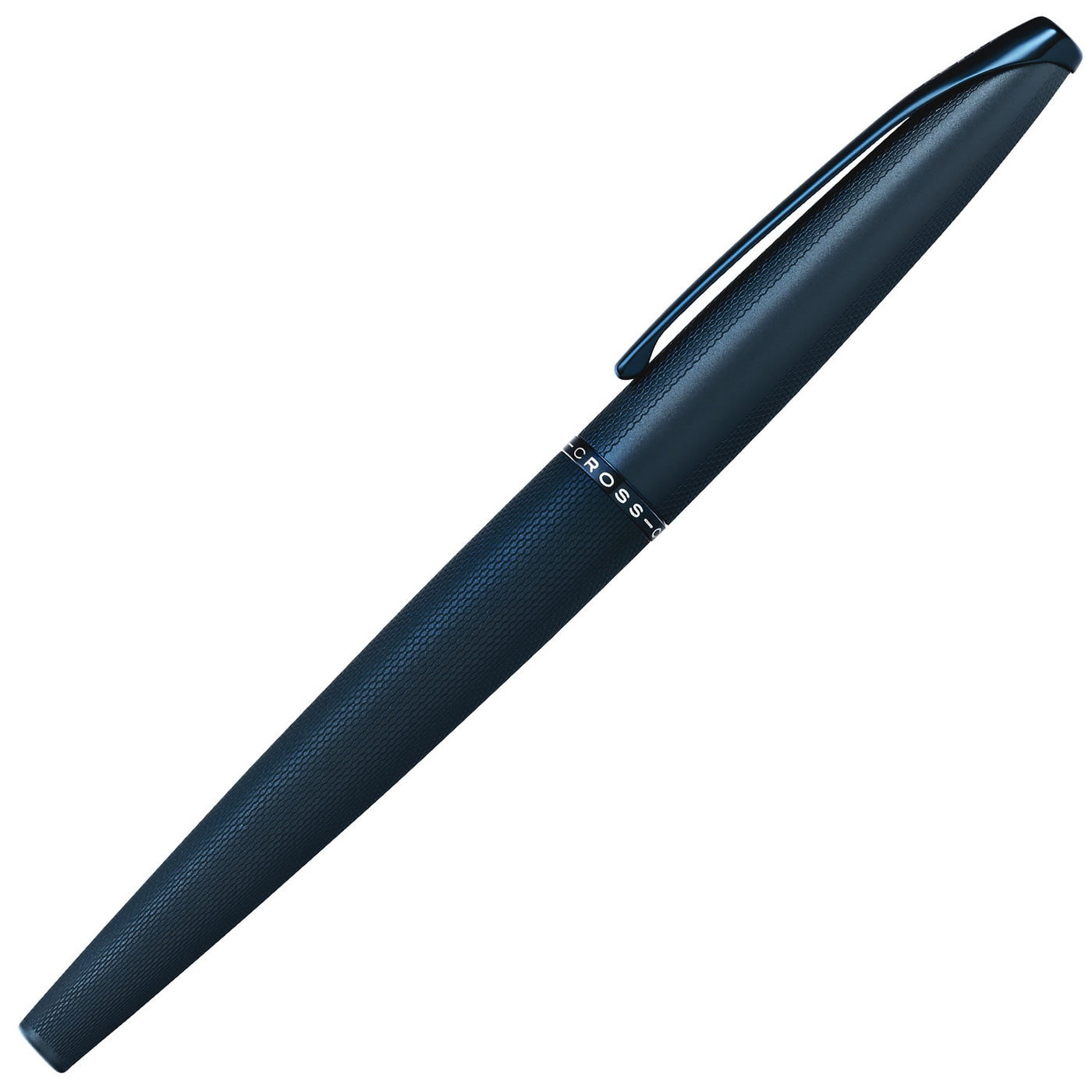 Cross ATX Sandblasted Dark Blue Fountain Pen - Medium Nib