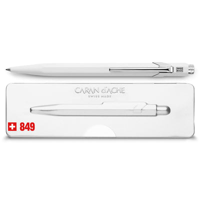 Caran D'Ache 849 Pop Line White Ballpoint Pen