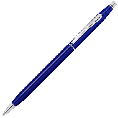 Cross Classic Century Blue Lacquer and Chrome Ballpoint Pen